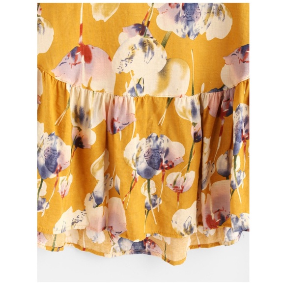 l a s t o n e 🌿 amber orchid // mustard floral - Picture 4 of 5